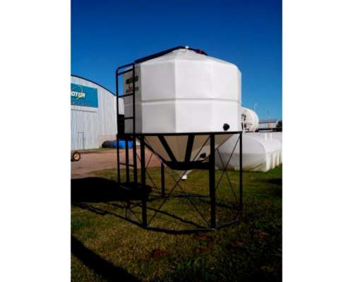 Silos Plásticos Rotor con Base Metálica