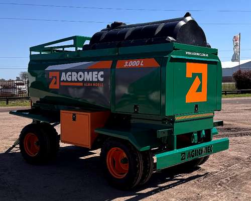Acoplado Rural Tanque 3000 Litros Media Caña Agromec