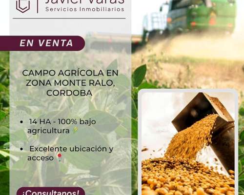 Campo Agricola en Zona Monte Ralo