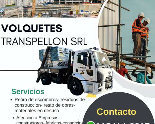 Alquiler Volquetes en Flores, Caballito, Boedo 115414-8817