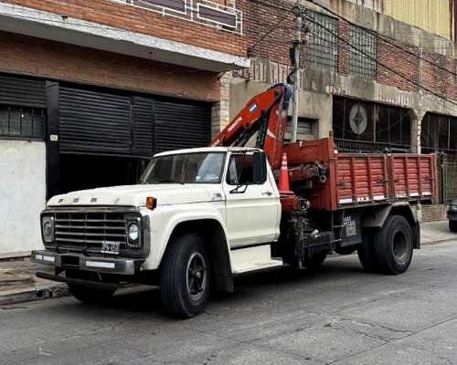 Ford F7000 1980 C/hidrogrua y Volcador Impecable