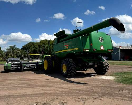 John Deere 9770 Doble. Dual. Draper Piersanti 40p. 8500/5700