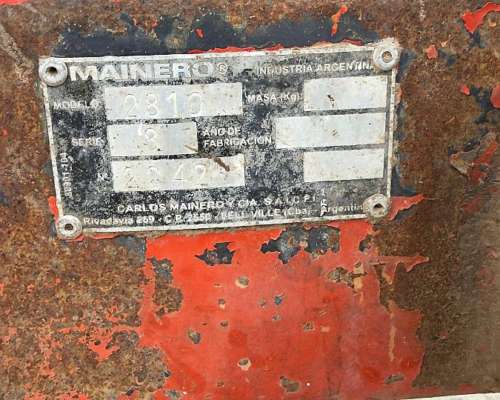 Mixer Horizontal Mainero 2810 sin Balanza