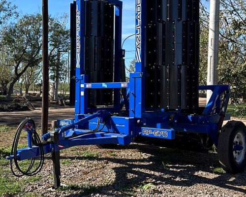 Rolo Picador de Rastrojos Azulado