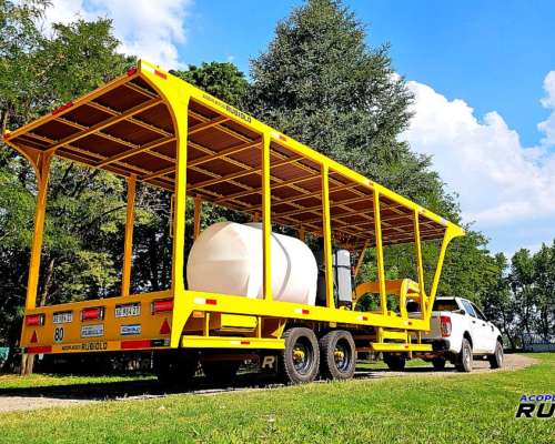 Semirremolque Abierto Homologado para Drones Fumigadores