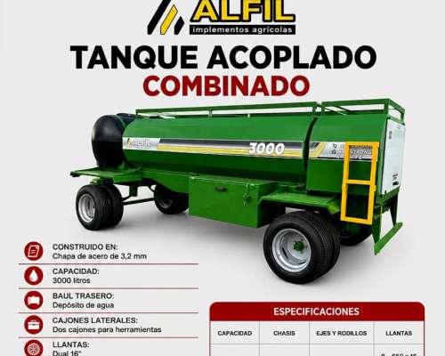 Acoplado Tanque Combinado Alfil