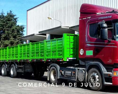 Semirremolque Camión Barandas Volcables 1+1+1 Pbtc 55.5t