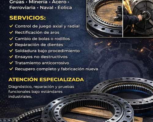 Corona de Rotación / Rodamiento de Giro / Excavadoras