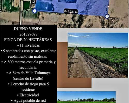 Dueño Vende Excelente Finca en Lavalle