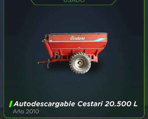 Autodescargable Cestari 20.500 Lts