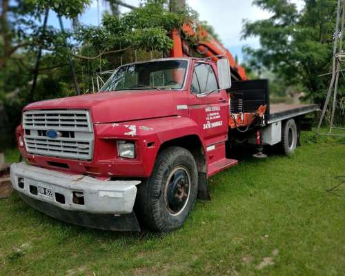 Hidrogrua Ferioli Mod 2019 CA.90 Camión Ford 6000 año 1987