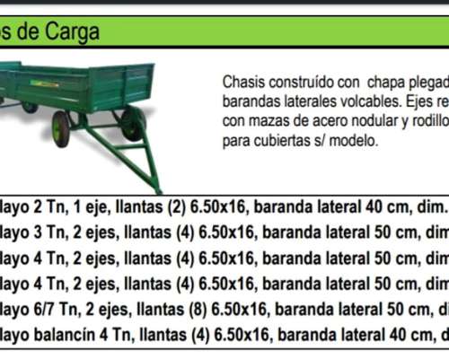 Se Venden Acoplados Volcadores