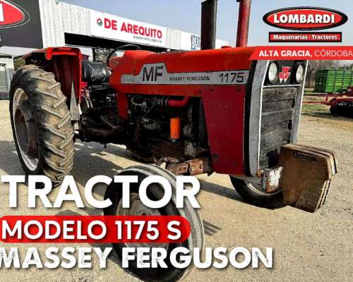 Tractor Massey Ferguson 1175 con Tres Puntos