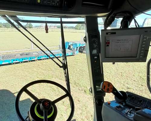 Cosechadora Massey Ferguson 9790 + Plataforma MBO