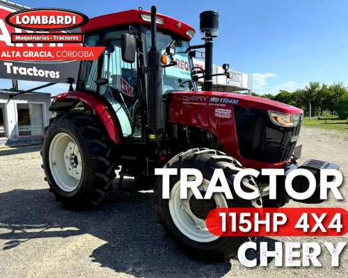Tractor Chery 115hp 4X4 Cabina con Aire Disponible