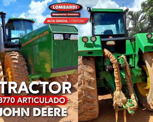 Tractor John Deere 8770 Articulado Entrega Inmediata