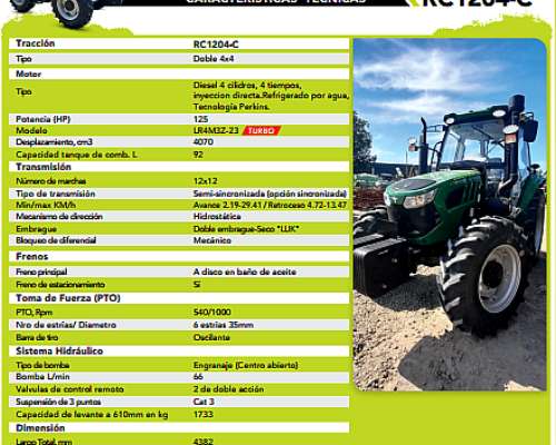 Tractor Chery RC 1204c