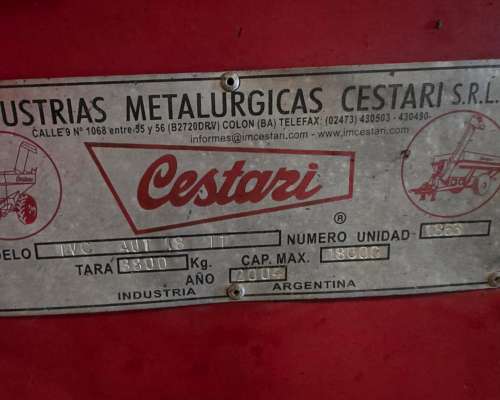 Tolva Autodescargable Cestari de 18 TN