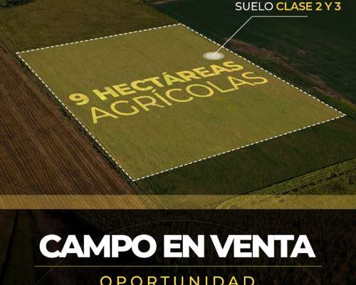 Gálvez 9 Has. Agrícolas. Campo en Venta. Oportunidad