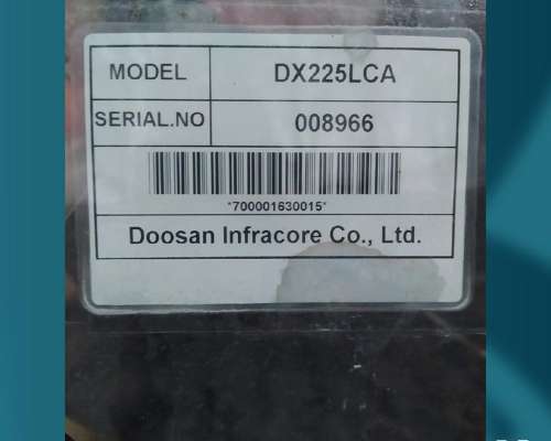 Excavadora Doosan DX225 (id882)