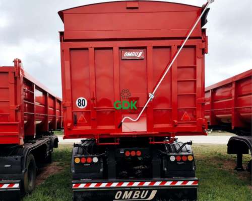 Batea Volcadora Trasera 3 Ejes 46 M3. - Ombu.