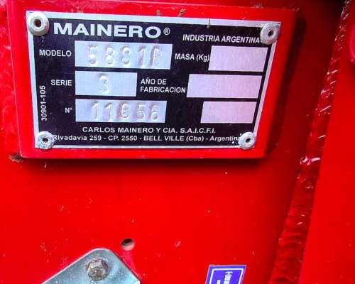 Rotoenfardadora Mainero 5881b en Excelente Estado