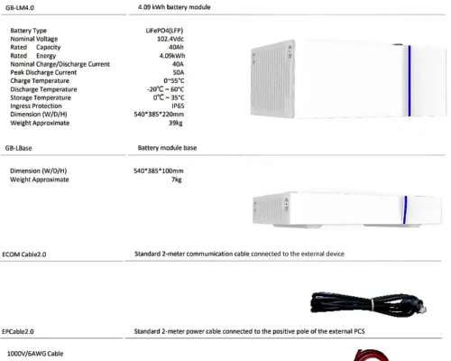 Controlador y Base Bateria HV Piso 4.1kwh P/ 2 a 6mod 750v