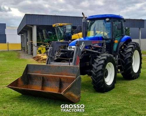 Tractor New Holland T6.140, con Pala Gyp, 2013.