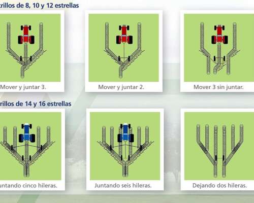Rastrillo en V de 12 Estrellas Alser Anca