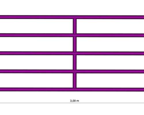 Tranquera 1.4 M X 3 M