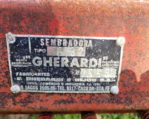 Sembradora Gherardi 24 Lineas a 17,5 Disco Simple