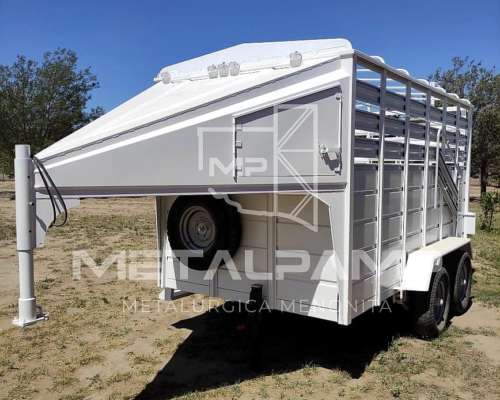 Carro para Caballos. Jaula Mixta