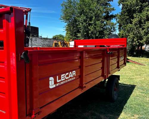 Acoplado Playo con Barandas de 4tn Lecar