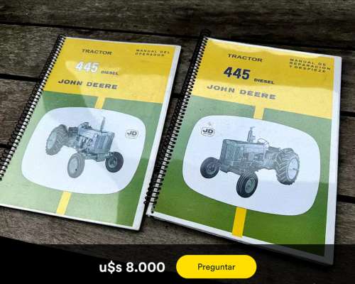 Tractor John Deere 445 con Tres Puntos 1970