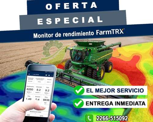 Monitor de Rendimiento Farmtrx. Promo Precosecha