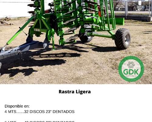 Rastra Ligera 6mts. 40 Discos 23 Dentados. Bellmaq
