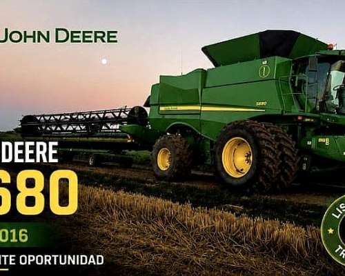 Jhon Deere , Modelo S 680, año 2016