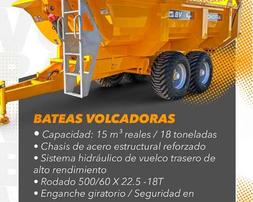 Acoplado Batea Volcador Comofra