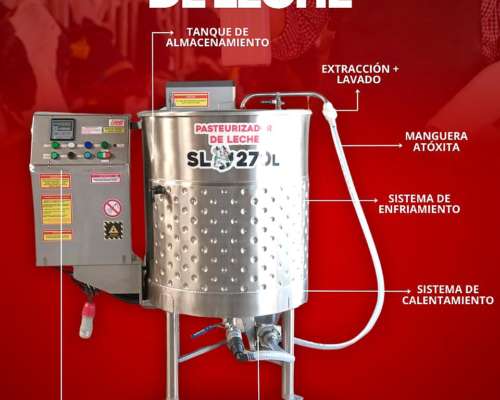 Pasteurizador de Leche 170 Lts