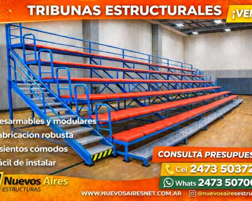 Gradas Telescopicas Tribunas Tubulares Escenarios Levadizos