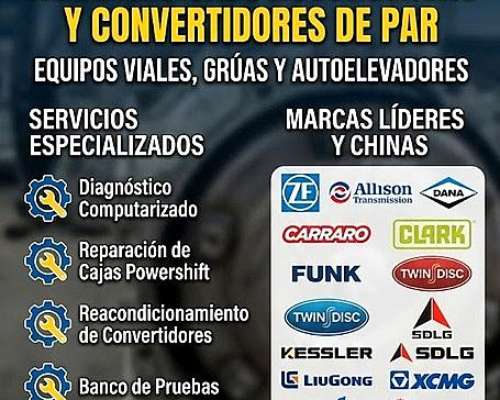 Reparación de Convertidores de Torque Todas las Marcas