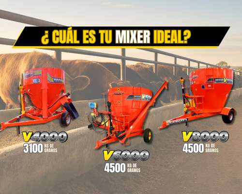 Mixer Vertical Loyto V6000 con Cubiertas