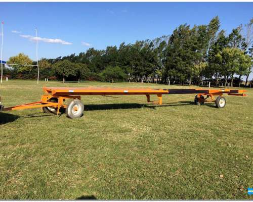 Acoplado Rural Playo Extensible Porta Tubos, Postes, Caños