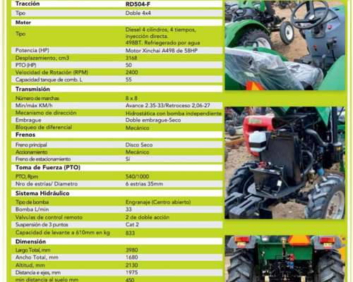 Chery RD504 58hp 2024 0hs