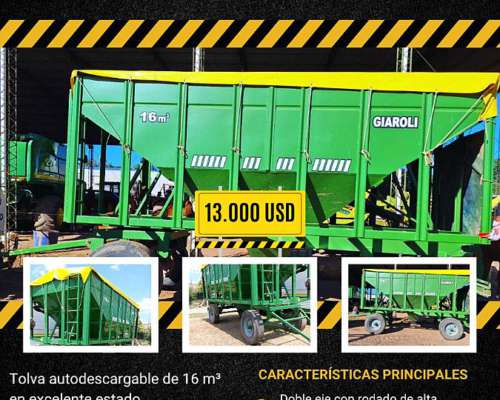Tolva Autodescargable Giaroli 16 M3