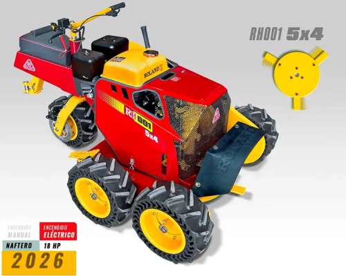 Motocortadora de Cesped C/ Motor 18 HP. 5X4 Arranque Elect.