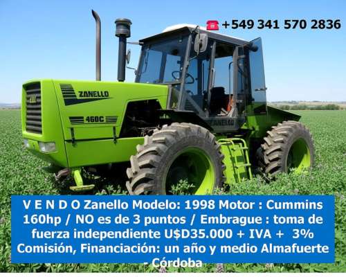 Vendo Tractor Zanello 1998 Excelente Estado