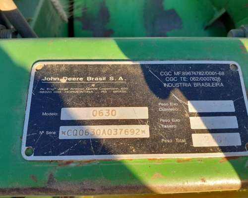 Plataforma John Deere 630f