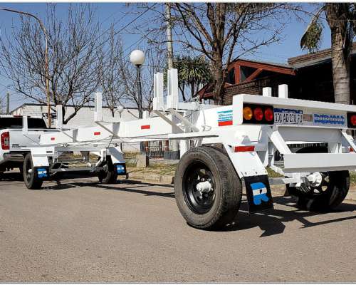 Acoplado Rural Playo Extensible Porta Tubos, Postes, Caños