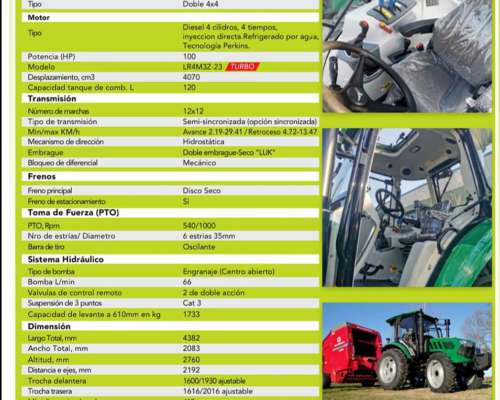 Tractor Chery RC1004 105hp Cabinado